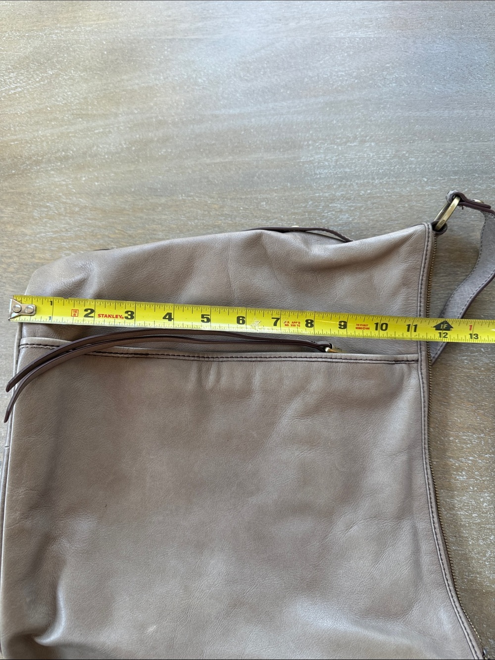 Hobo Women's Leather Crossbody Shoulder Bag - Taupe - Picture 6 of 8